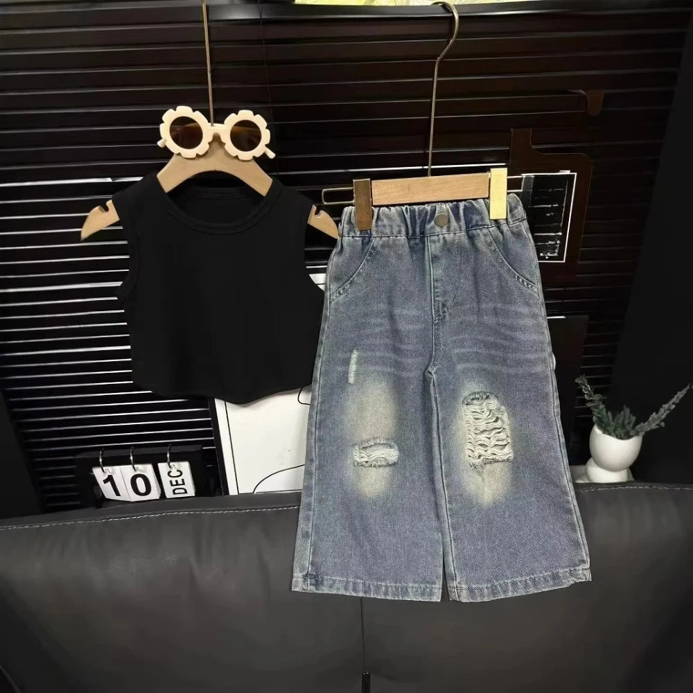 𝐺𝑖𝑟𝑙𝑠 𝑆𝑡𝑟𝑖𝑝𝑒𝑑 𝑃𝑟𝑖𝑛𝑡𝑒𝑑 𝑇𝑎𝑛𝑘 +𝐷𝑒𝑛𝑖𝑚 𝑊𝑖𝑑𝑒 𝐿𝑒𝑔 𝑃𝑎𝑛𝑡𝑠