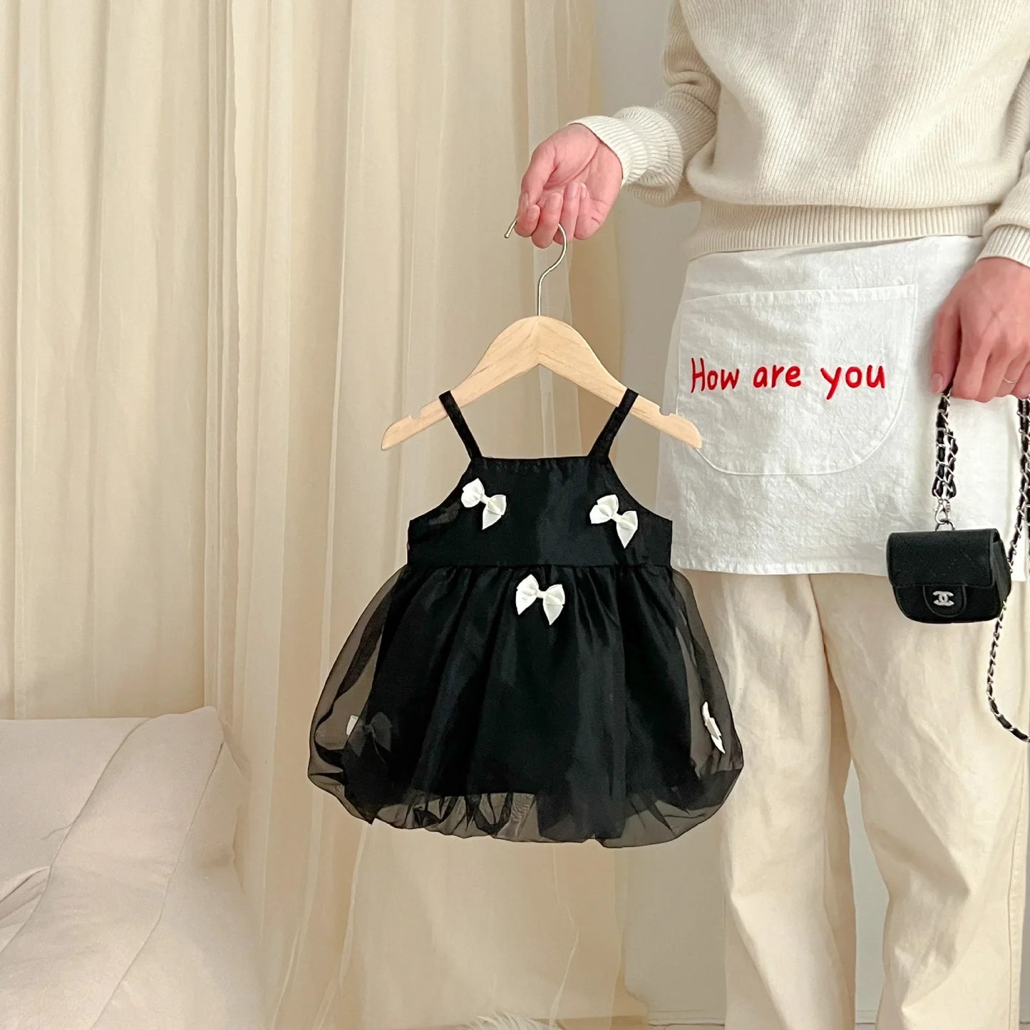 New In Summer Newborn Baby Princess Cute Clothing Sling Dresses Bow Shorts Solid Vest Bodysuit Short Sleeve Dress Kids