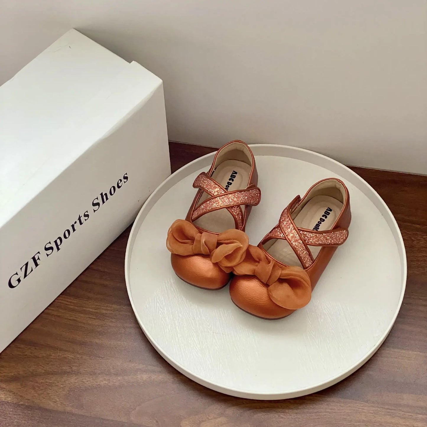 Girls' Princess Shoes Autumn New Children Fashion Bow Knot Party Dress Leather Shoes Soft Sole Comfortable Non Slip Casual Flats