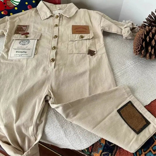 Boys Jumpsuit 2025 Autumn New Arrival Cool Handsome Stylish Korean Style Pants Well Designed Fashion Overalls