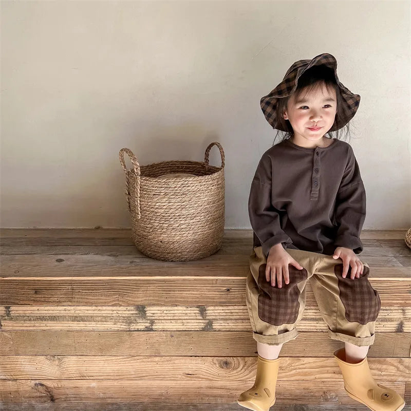 Baby Boys Printed T-Shirt – Korean Style Loose Casual Kids Pullover Top