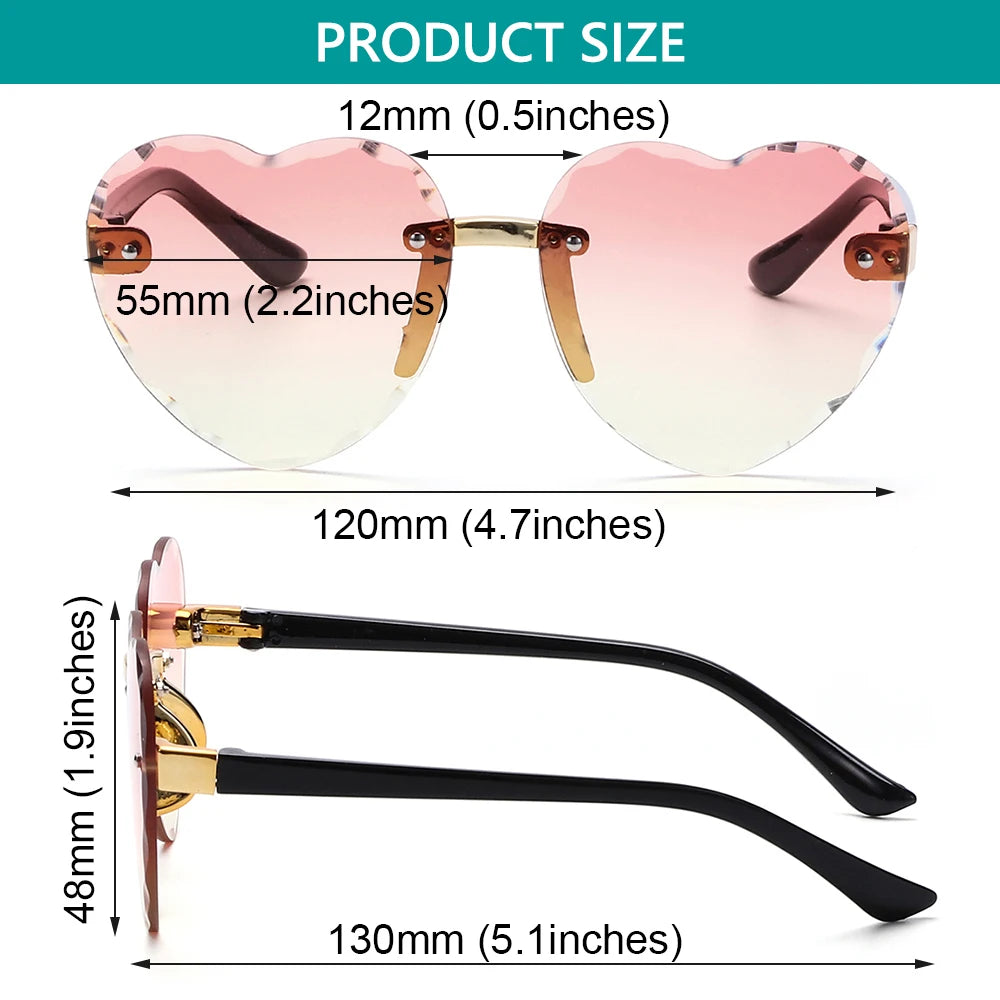 Ocean Lenses Eyewear Party/Photography Kids Sunglasses Heart-shaped Sun Glasses UV 400 Protection Children Sunglasses