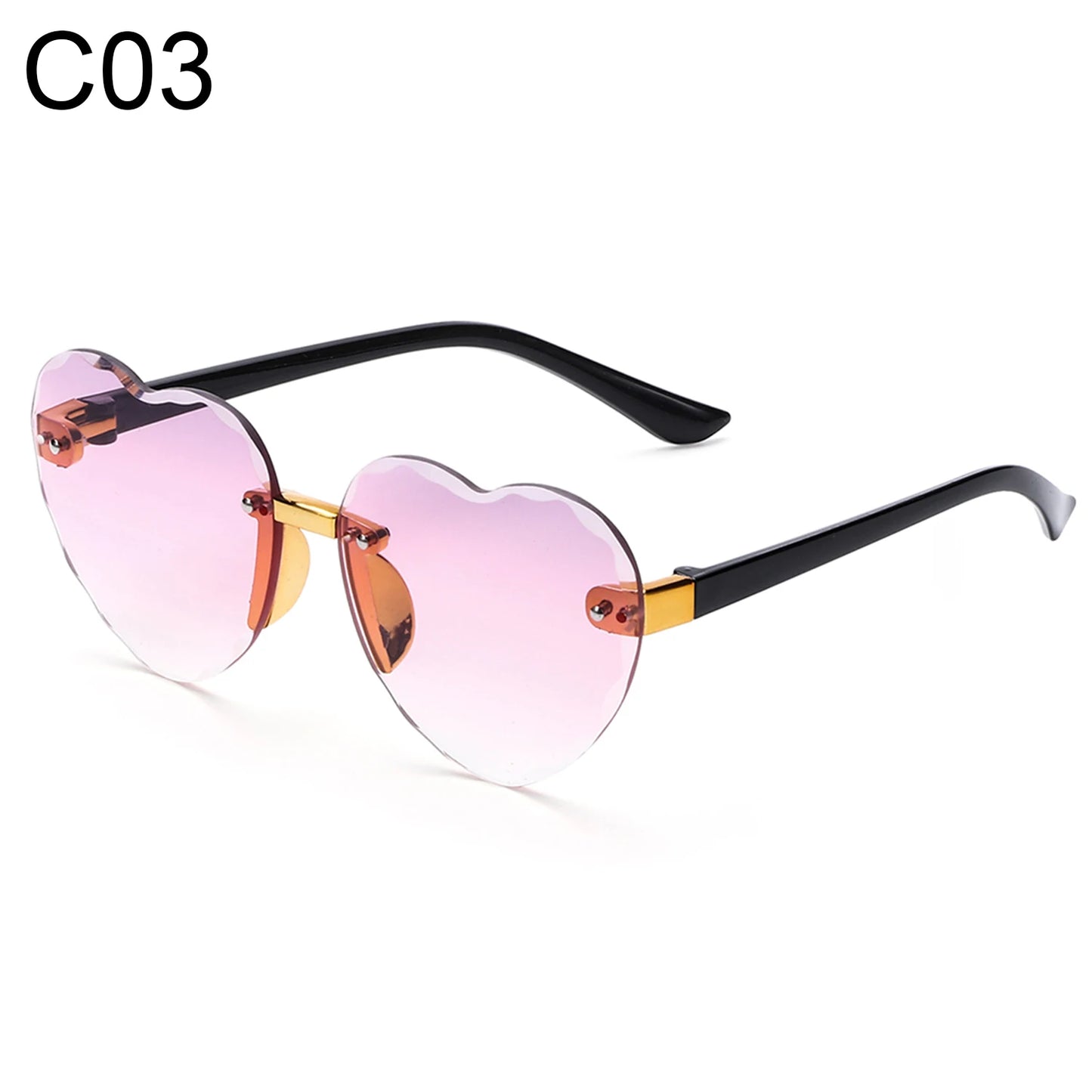 Ocean Lenses Eyewear Party/Photography Kids Sunglasses Heart-shaped Sun Glasses UV 400 Protection Children Sunglasses