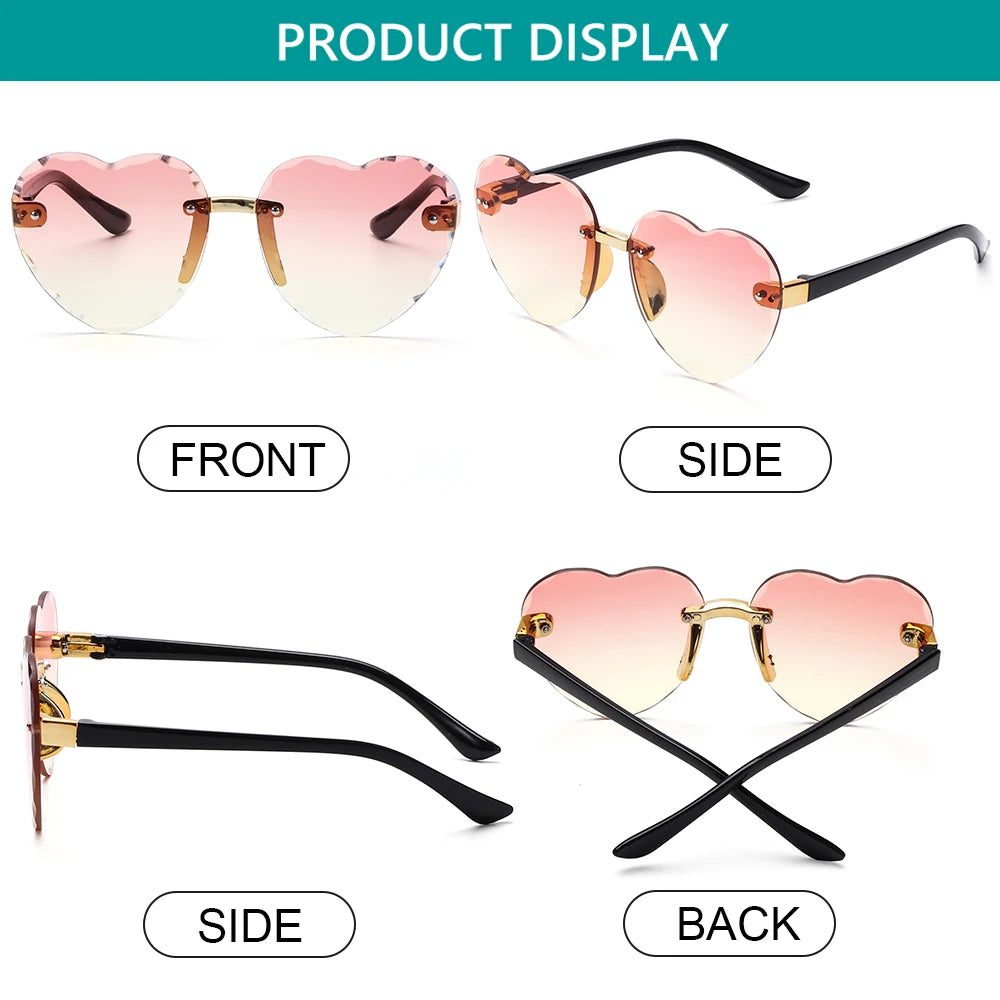 Ocean Lenses Eyewear Party/Photography Kids Sunglasses Heart-shaped Sun Glasses UV 400 Protection Children Sunglasses