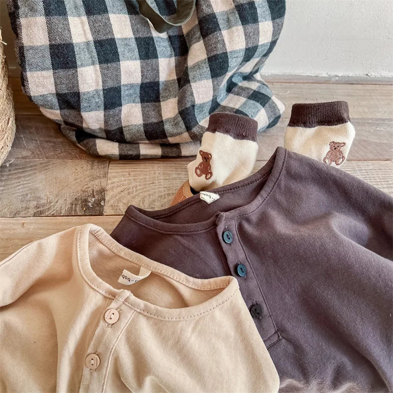 Baby Boys Printed T-Shirt – Korean Style Loose Casual Kids Pullover Top