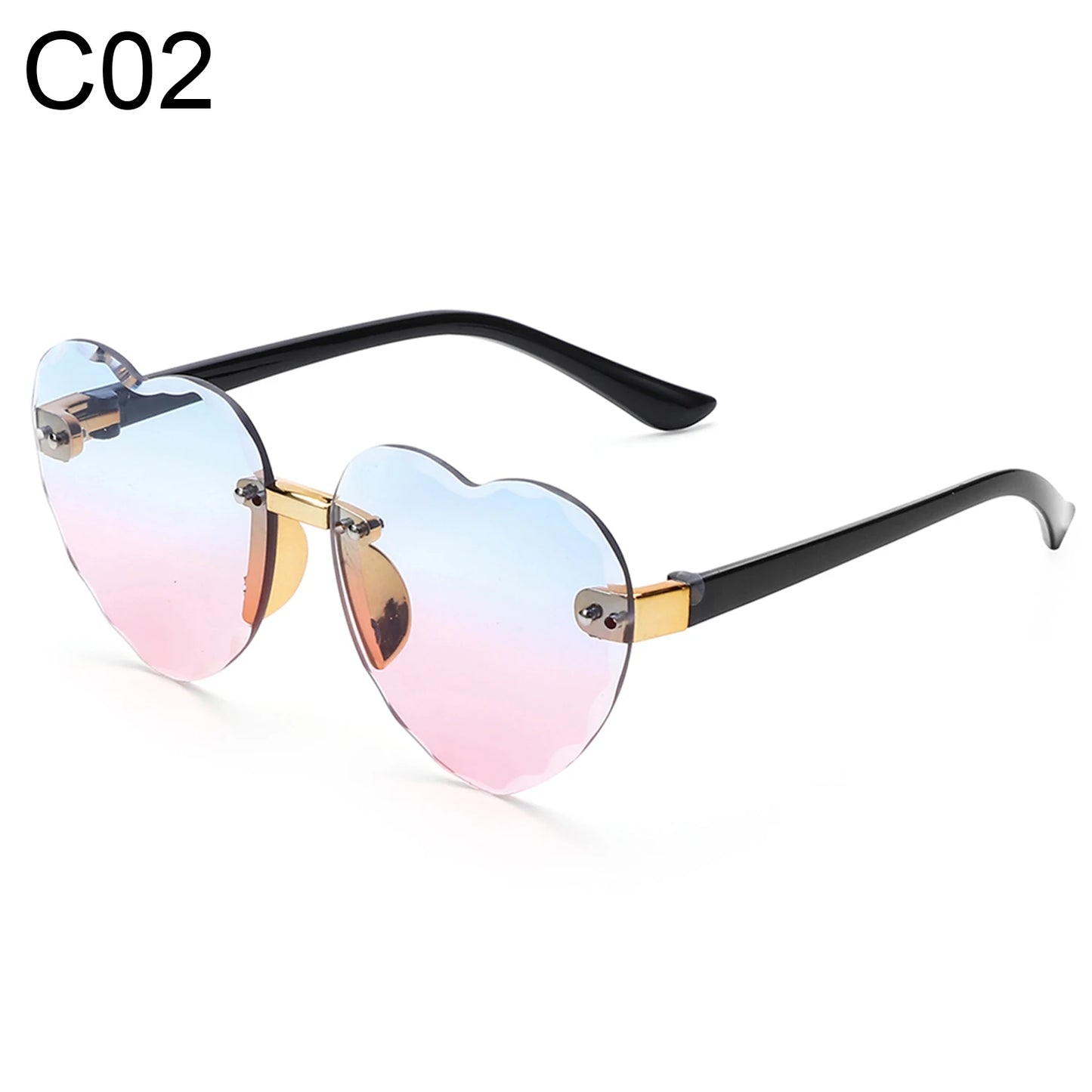 Ocean Lenses Eyewear Party/Photography Kids Sunglasses Heart-shaped Sun Glasses UV 400 Protection Children Sunglasses