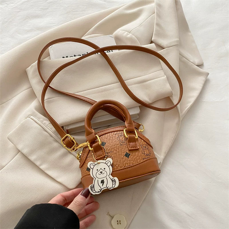 Mini Small BagNew Pink Cute Zip-up Shell Bag Shoulder Portable Earphone Bag