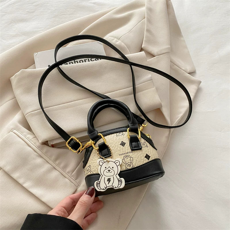 Mini Small BagNew Pink Cute Zip-up Shell Bag Shoulder Portable Earphone Bag