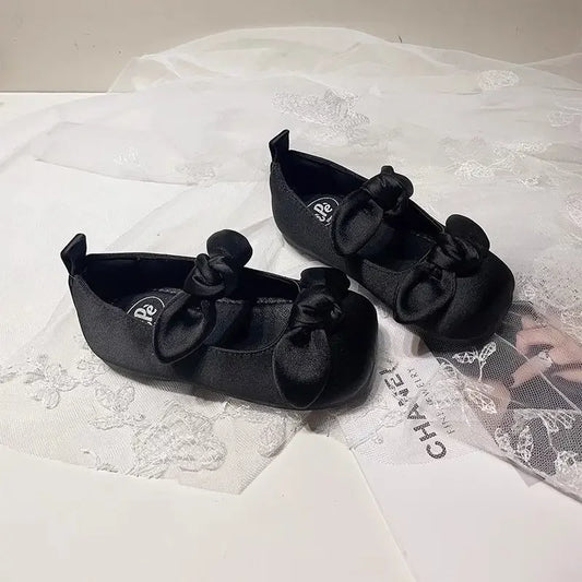 Brand Girls Shoes Spring New French Retro Princess Shoe Bow Girl dresses Mary Jane Dance Shoes Fashion kid Shoeтуфли для девочки