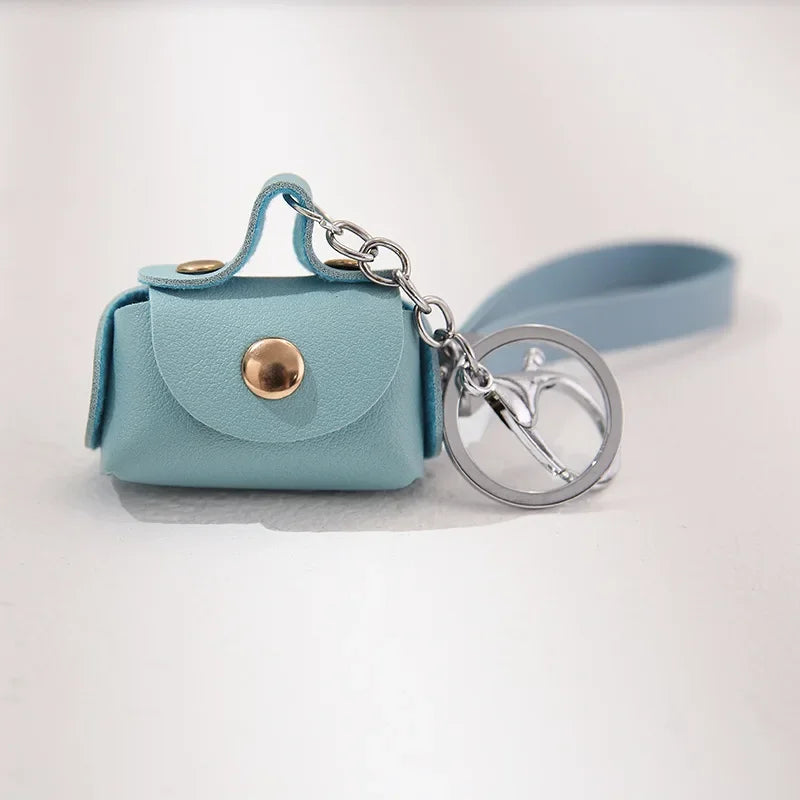 Cute Coin Purse Women's Bags Soft Leather Housekeeper Keychain Coin Wallet Pouch Mini Portable Storage Bag key Earphone Box