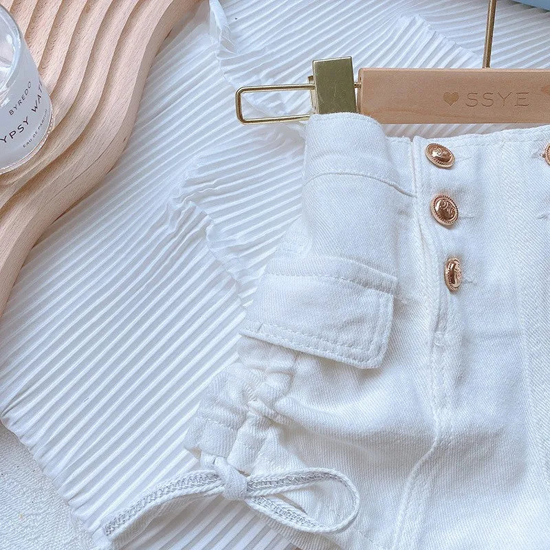 Children's Clothing Summer Baby Girl Wear Denim Shorts