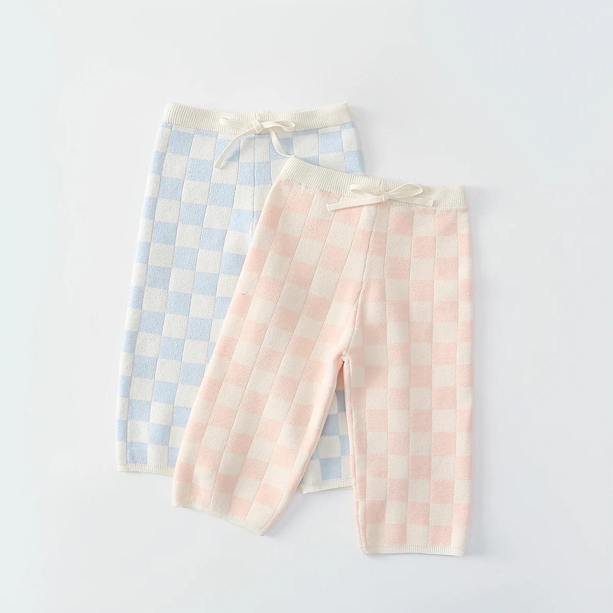 Baby Knitted Clothes Set – 2pcs Sweater & Pants Plaid Knit Suit 1-5Y