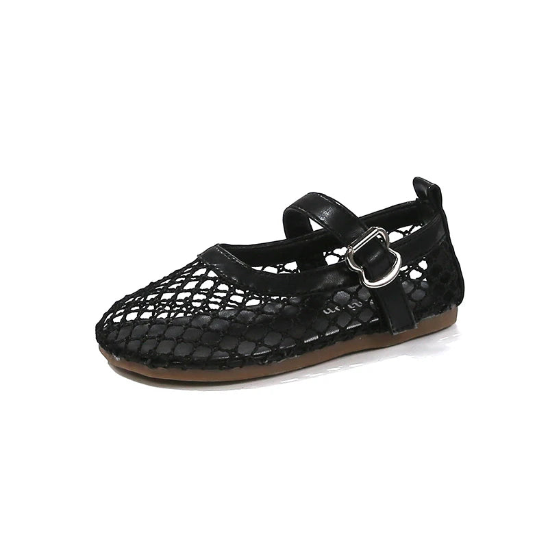 2025 New Children's Flats Summer Breathable Princess Shoes for Girls Simple Fashion Kids Causal Shoes Soft Soled Trend Versatile