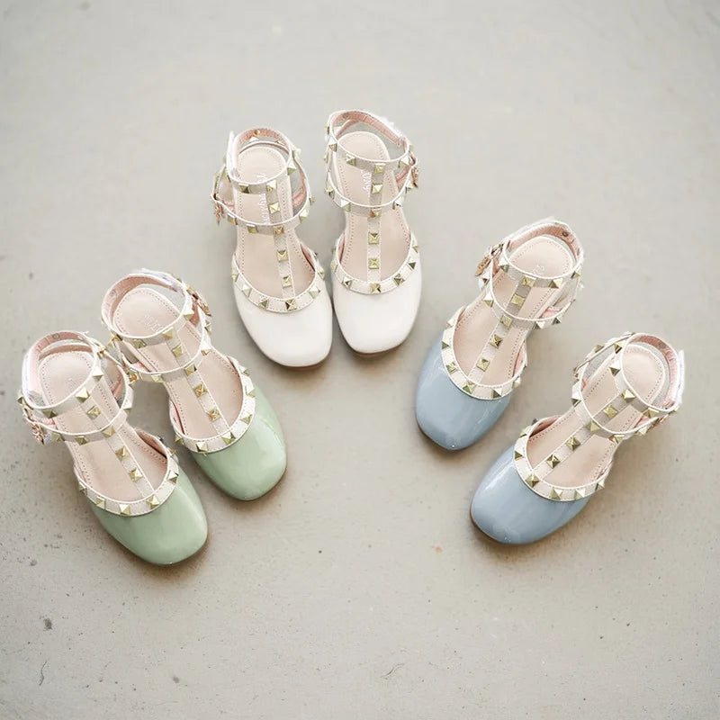 Gril's Sandalsnew Kid's Cool Babay Shoes Children's Shoes Infant Buckle Rivet Campus Show Sandals Kid's Sandals For Baby Sandals