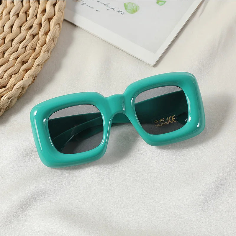 3-12 Years New Square Sunglasses for Boys Girls Y2K Retro Design Shades Candy Color Goggle Sun Glasses Kids Children Eyewear