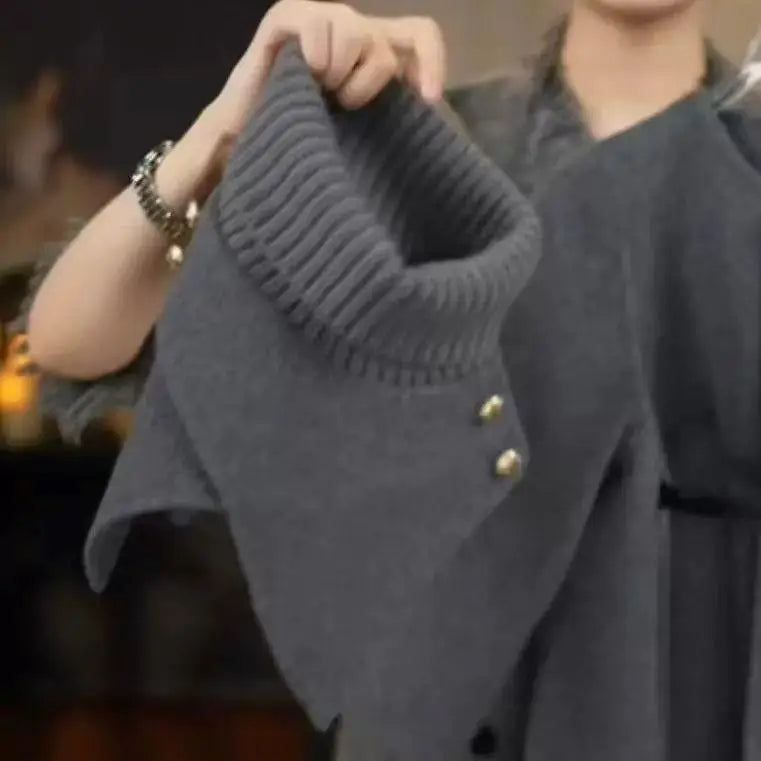 Cape+coat set thicken Plush Warm teen kids overcoat meisje Outerwear child clothes outerwear belt