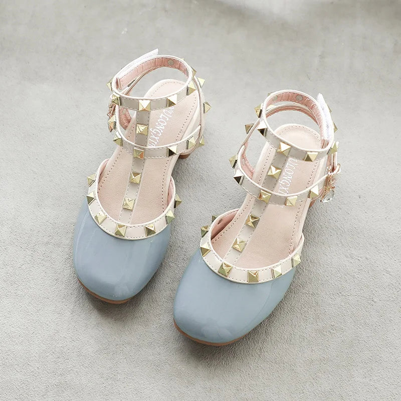 Gril's Sandalsnew Kid's Cool Babay Shoes Children's Shoes Infant Buckle Rivet Campus Show Sandals Kid's Sandals For Baby Sandals