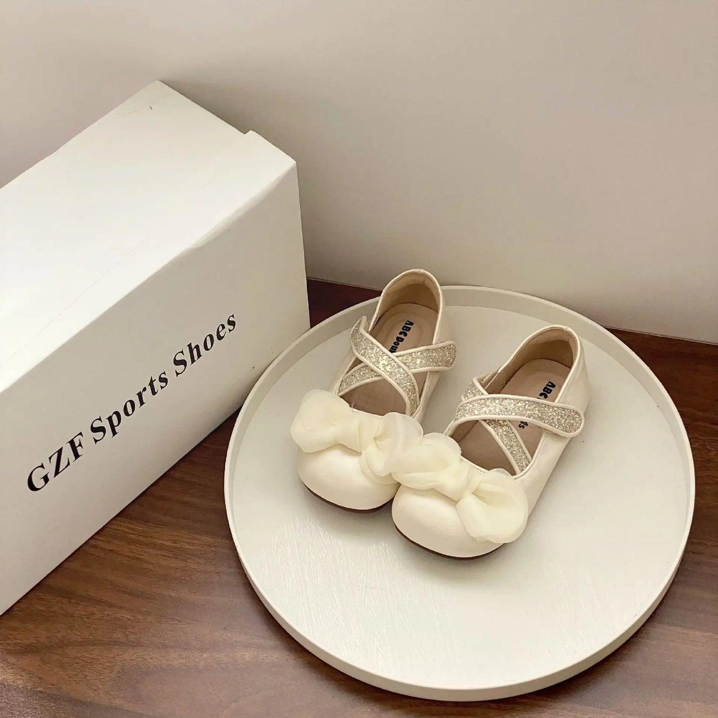 Girls' Princess Shoes Autumn New Children Fashion Bow Knot Party Dress Leather Shoes Soft Sole Comfortable Non Slip Casual Flats