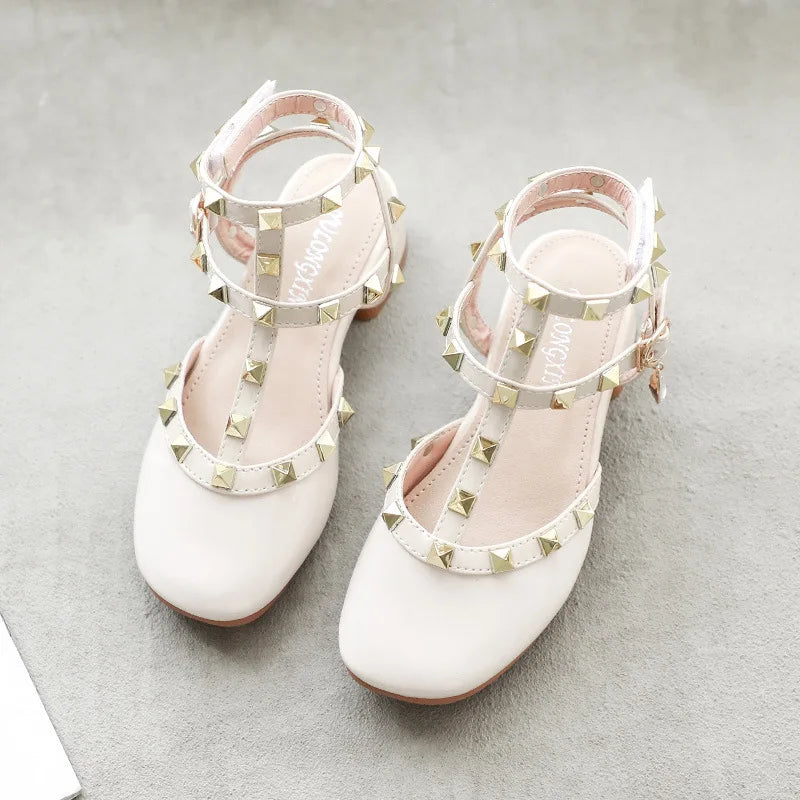 Gril's Sandalsnew Kid's Cool Babay Shoes Children's Shoes Infant Buckle Rivet Campus Show Sandals Kid's Sandals For Baby Sandals