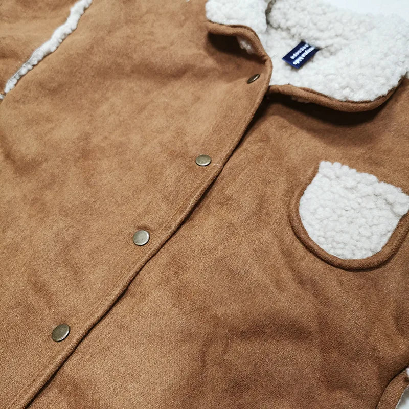 Winter Baby Romper Newborn Lamb Wool Baby Boy Romper Clothes Double Side Thick Warm Infant Jumpsuit For Boy Toddler Playsuit