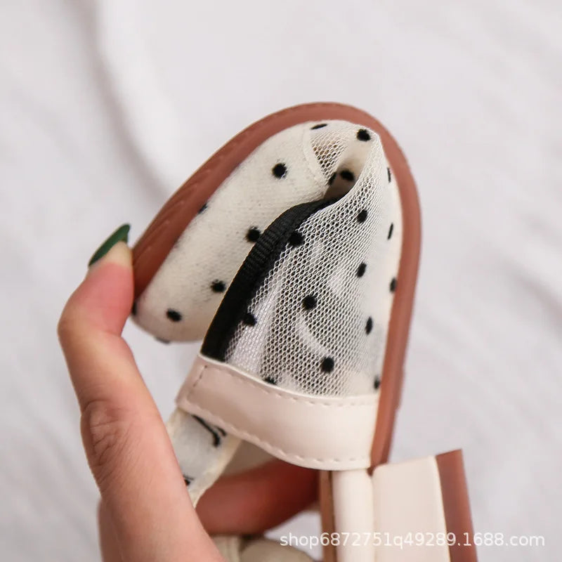 Kids Girls Leather Shoes Cute Children Students Girls Performance Shoes Beautiful Kids Students Soft Bottom Dance Footwear