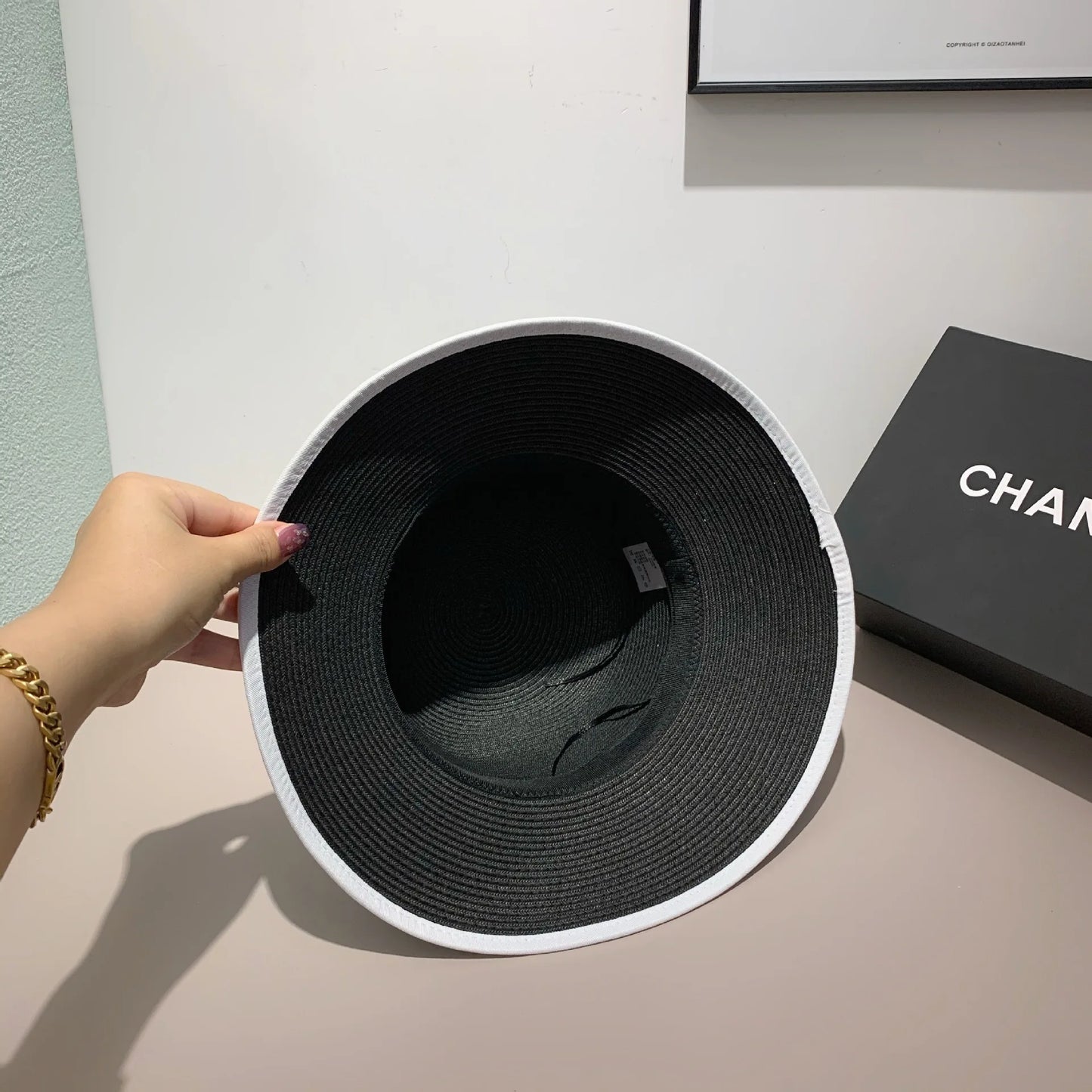 Japanese Style Fragrant Pearl Flower Dome Straw Hat For Mothers Girls Summer Beach Hat Holiday Sunhat Head Wear