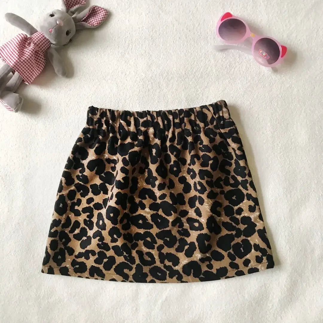 Girls Kids Leopard skirt comfortable cute baby Clothes Children Clothing 2025 new spring autumn