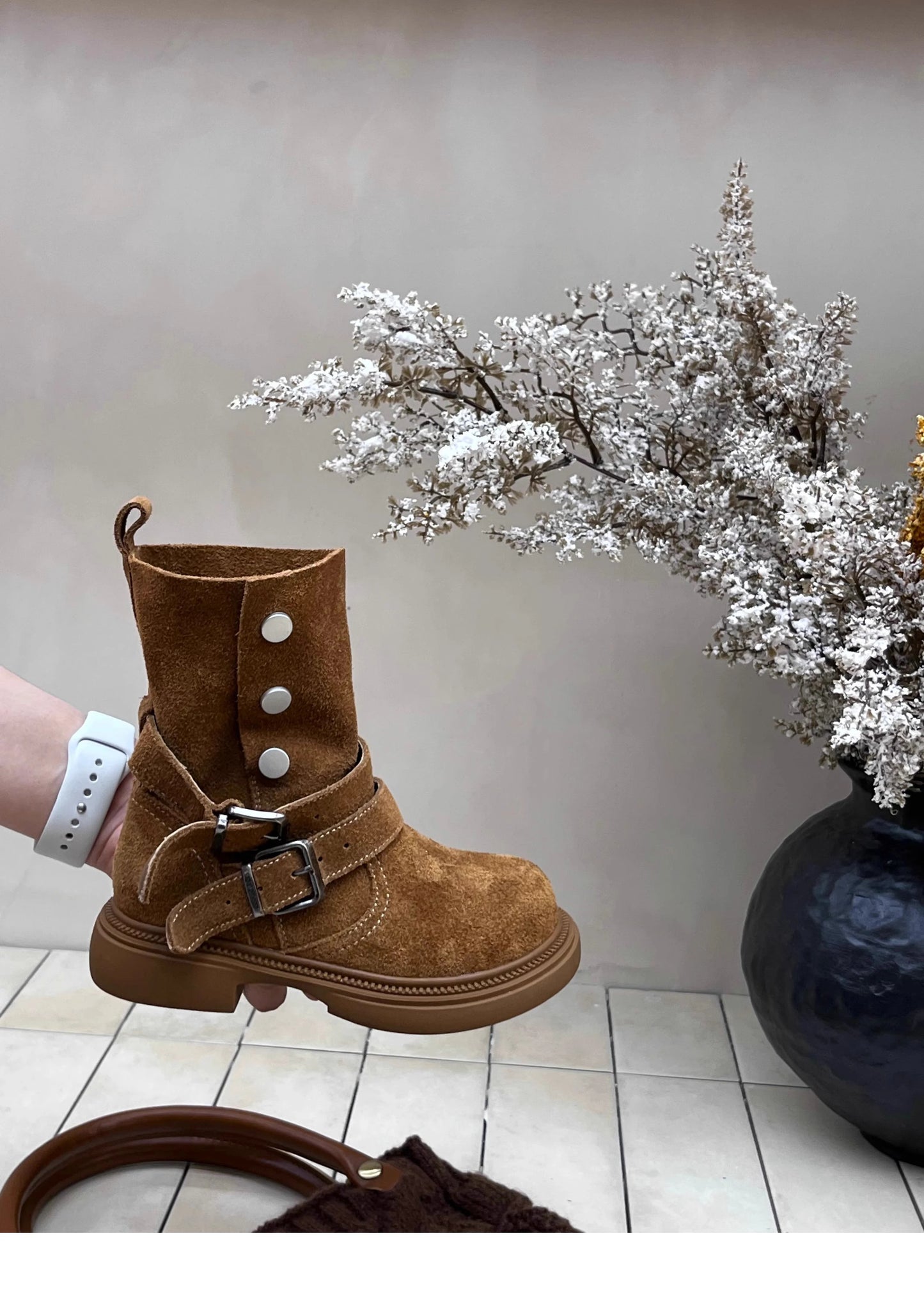 Latest Fashion High-quality Autumn and Winter New Casual Versatile Motorcycle  Girls's Short Boots Kids Boots