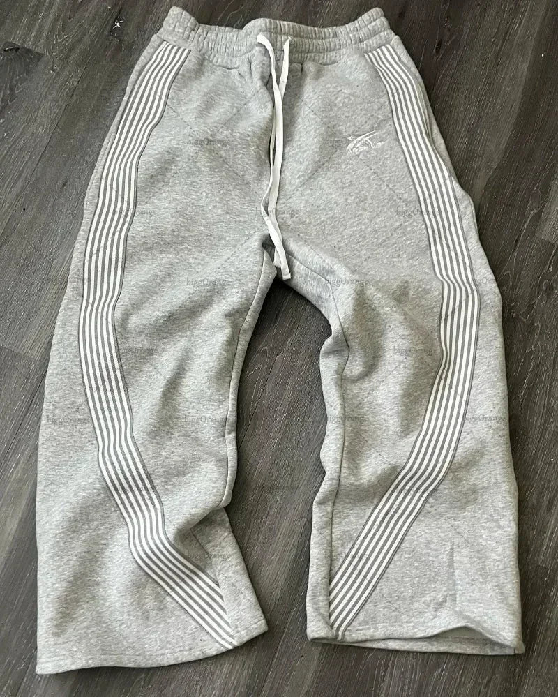 Men’s Y2K Gothic Hip Hop Sweatpants – Retro Baggy Jogging Pants