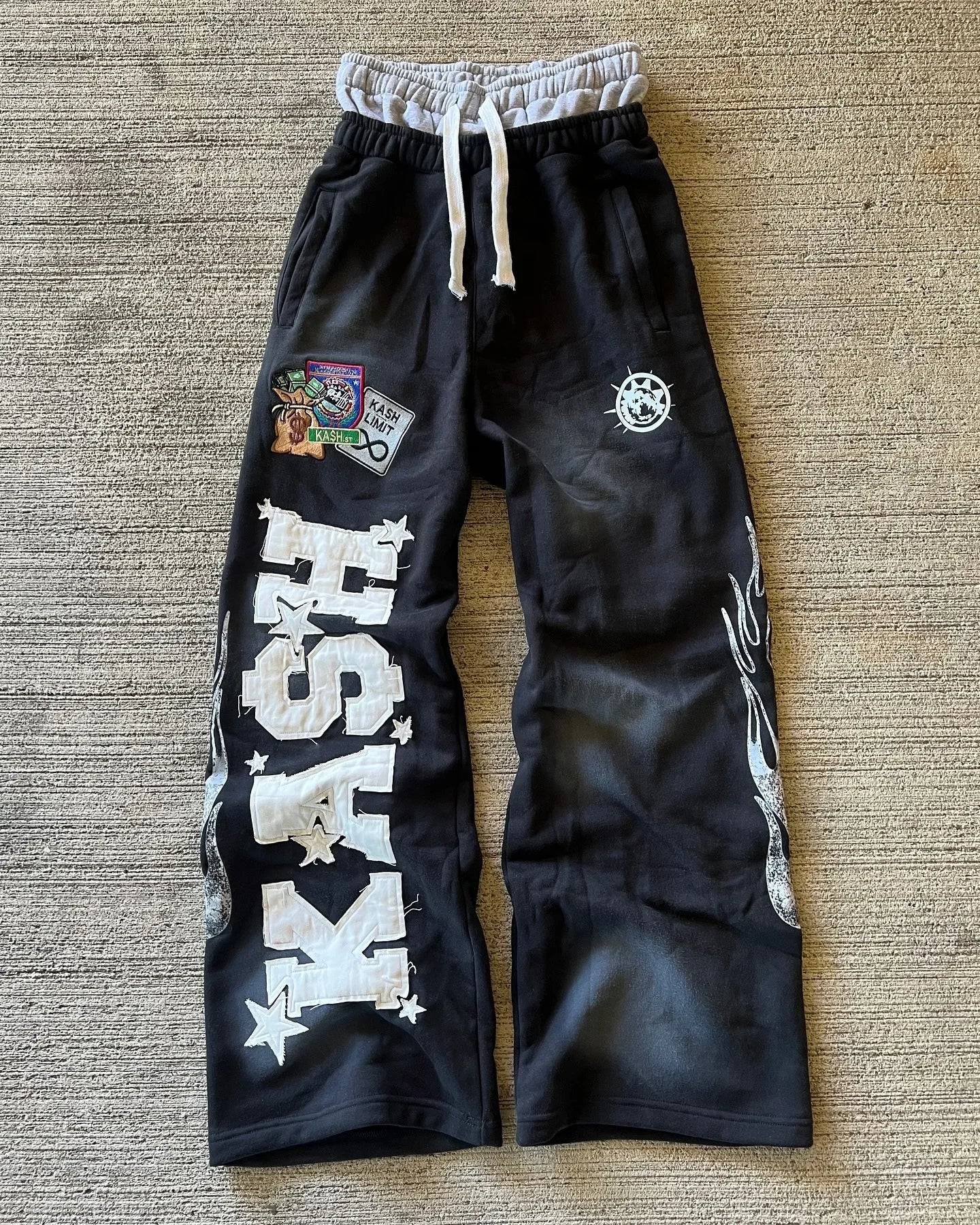 Men’s Y2K Gothic Hip Hop Sweatpants – Retro Baggy Jogging Pants