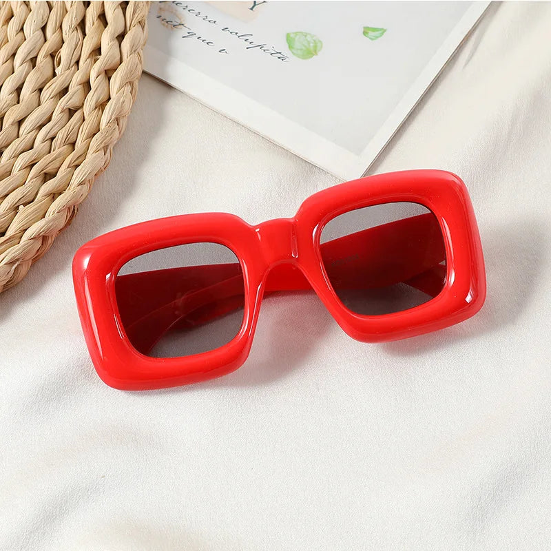 3-12 Years New Square Sunglasses for Boys Girls Y2K Retro Design Shades Candy Color Goggle Sun Glasses Kids Children Eyewear