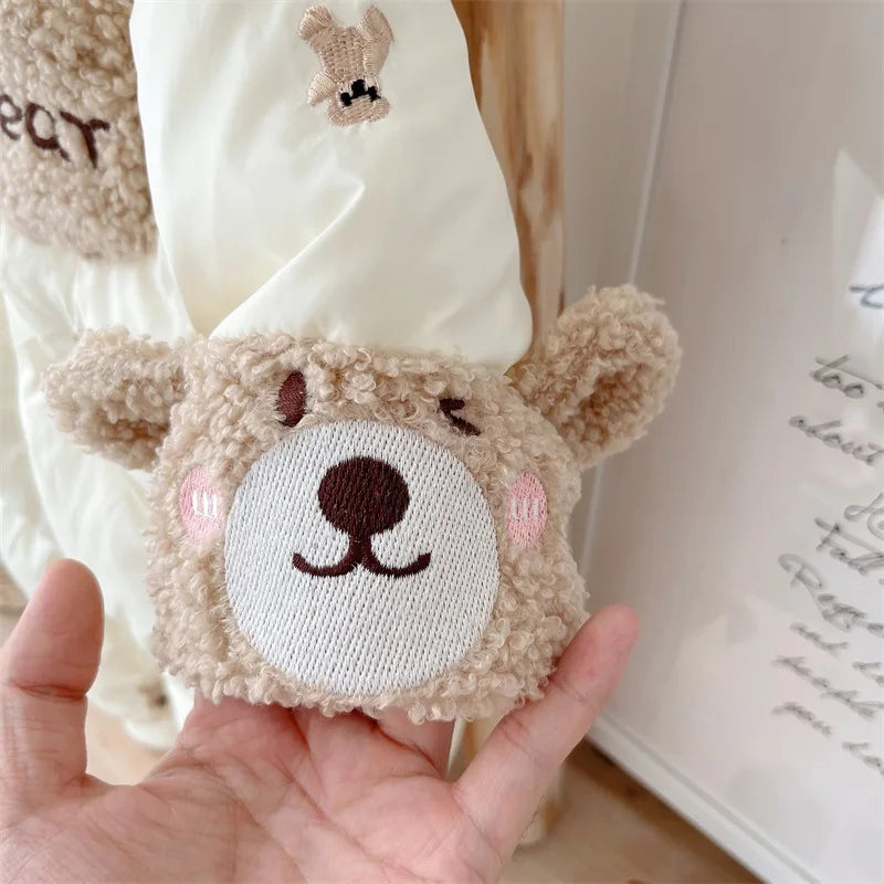 Hooded Baby winter clothes boy girl Thicken cotton-padded clothes Korean style jumpsuit warm baby romper newborn item stuff