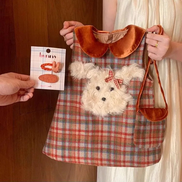 Girls Spring and Autumn New One-Year-Old Birthday Dress Three-Dimensional Flower Vest Dress