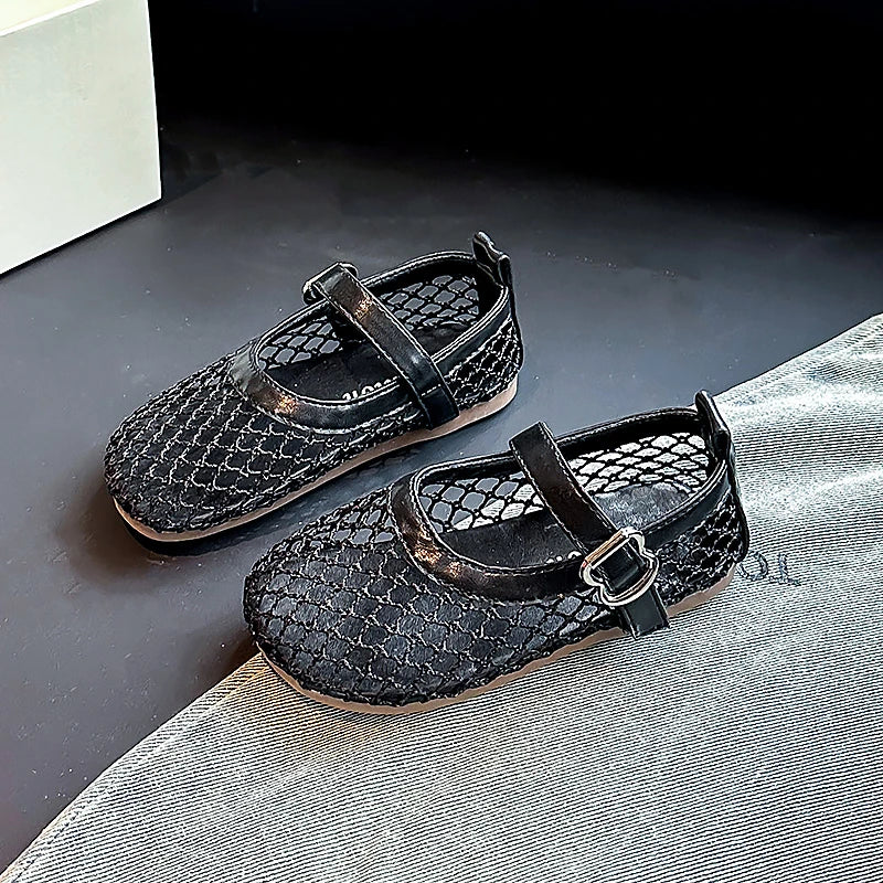 2025 New Children's Flats Summer Breathable Princess Shoes for Girls Simple Fashion Kids Causal Shoes Soft Soled Trend Versatile