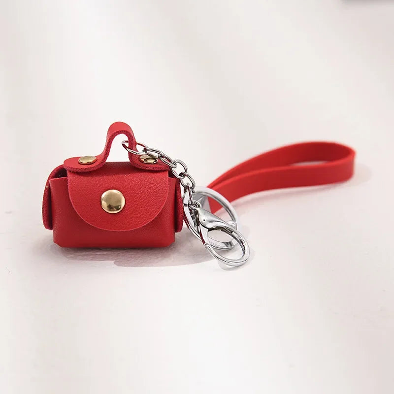 Cute Coin Purse Women's Bags Soft Leather Housekeeper Keychain Coin Wallet Pouch Mini Portable Storage Bag key Earphone Box