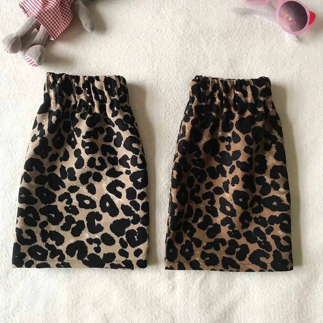 Girls Kids Leopard skirt comfortable cute baby Clothes Children Clothing 2025 new spring autumn