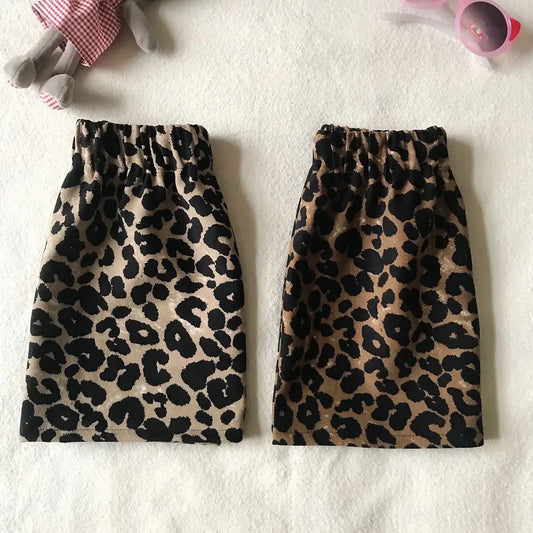 Girls Kids Leopard skirt comfortable cute baby Clothes Children Clothing 2025 new spring autumn