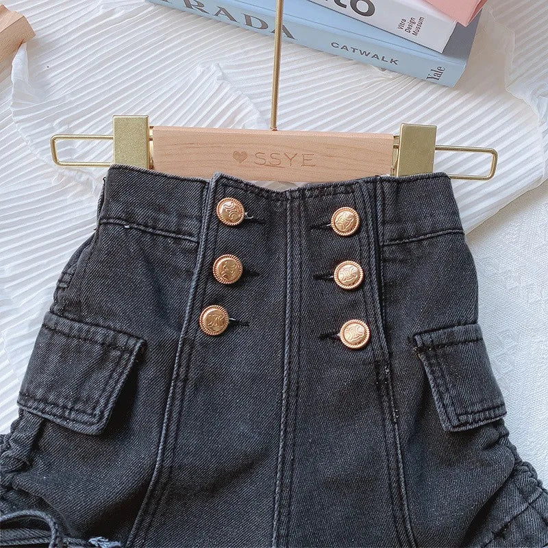 Children's Clothing Summer Baby Girl Wear Denim Shorts