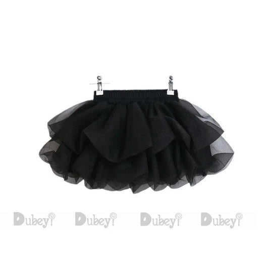 Toddler Girls Tutu Skirt for Kids Puff Layered Cake Bottom Wear Little Big Girls Mini Skort Shorts Children Lolita Clothes Wear
