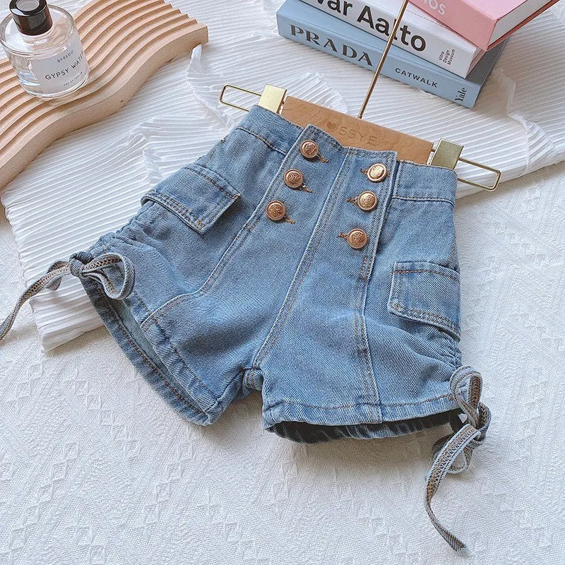 Children's Clothing Summer Baby Girl Wear Denim Shorts