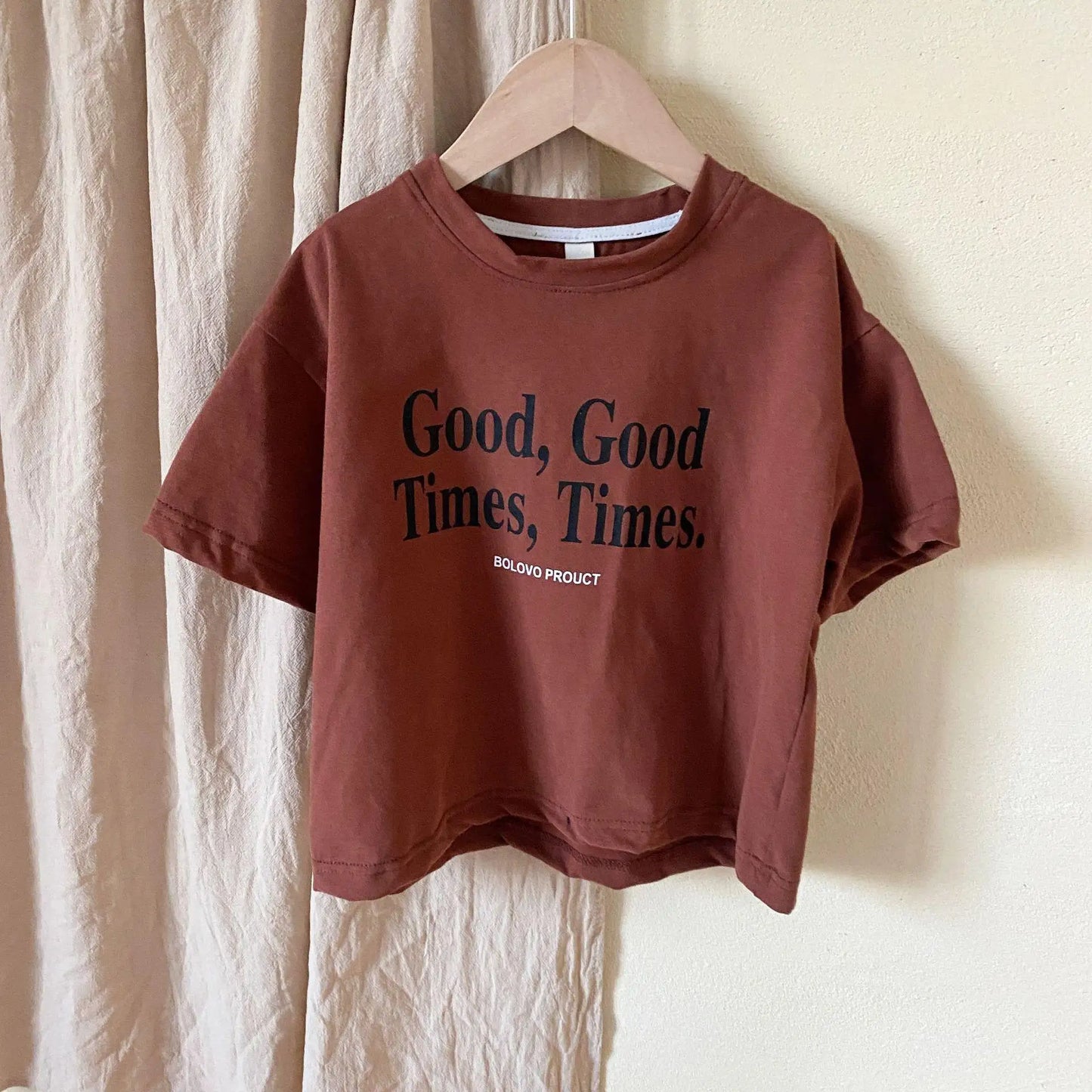 Kids Letter Print Long Sleeve T-Shirt – Boys & Girls Cotton Pullover