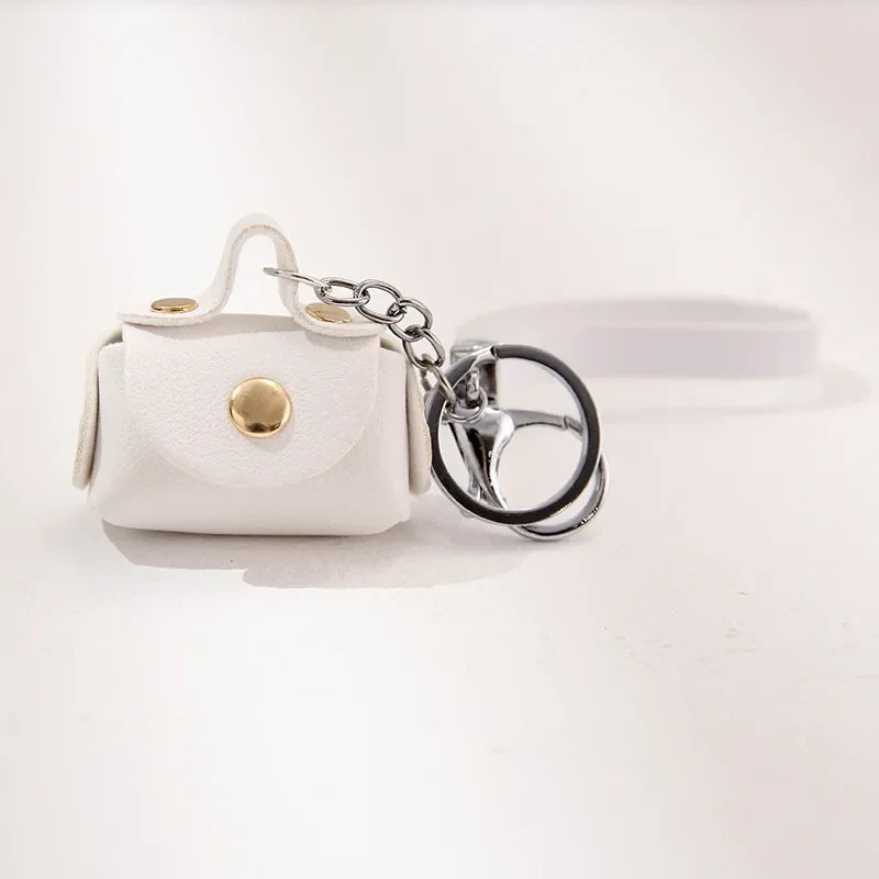 Cute Coin Purse Women's Bags Soft Leather Housekeeper Keychain Coin Wallet Pouch Mini Portable Storage Bag key Earphone Box